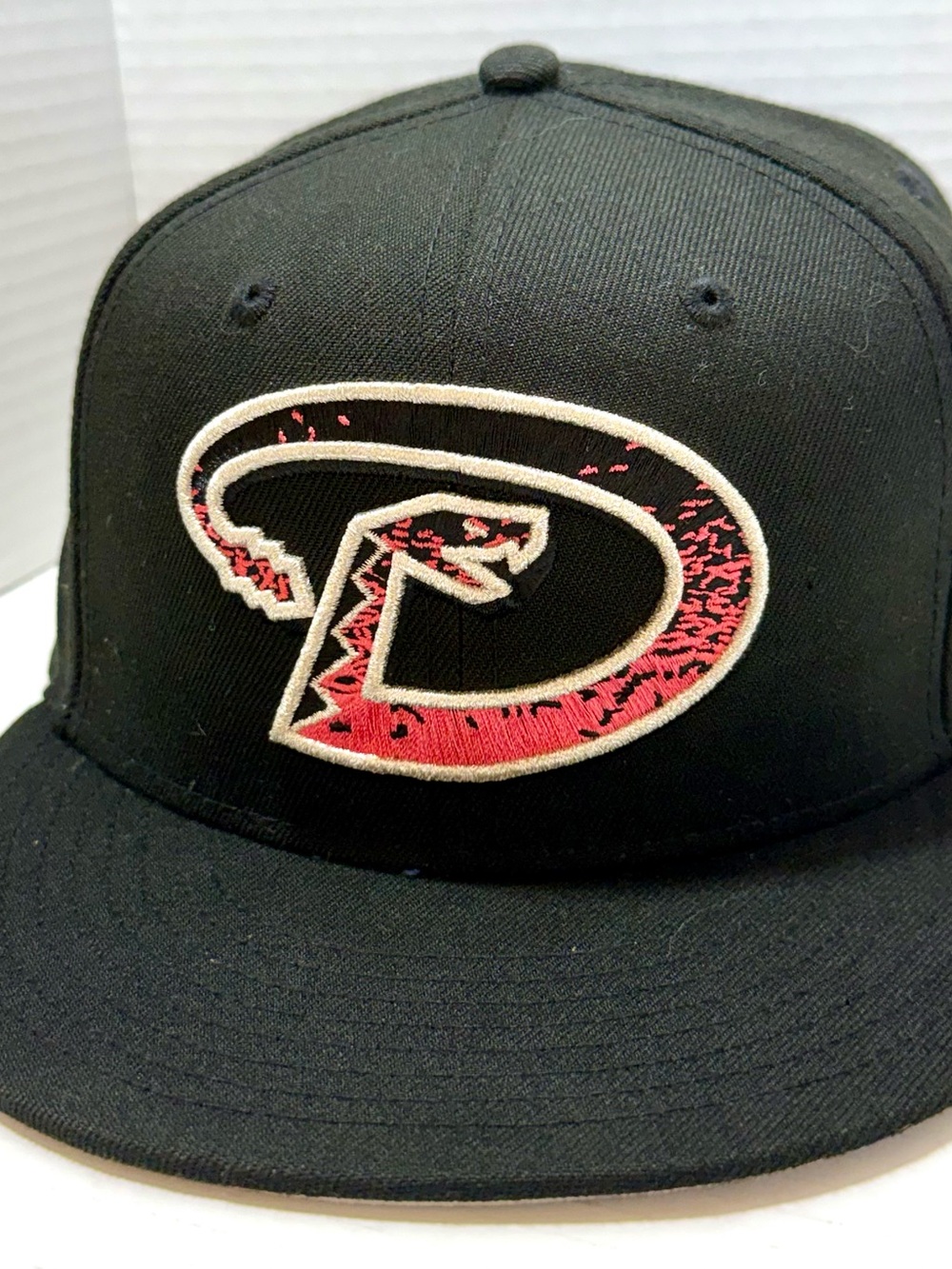 New Era Black Hat with Red and White Arizona D-Logo